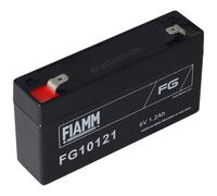 Fiamm FG10121 Batterie plomb-gel 6 Volt, 1,2Ah avec 2 contacts Faston enfichables