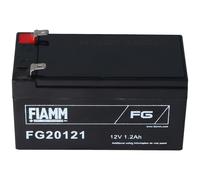 Fiamm FG20121 Batterie 1200mAh Batterie au plomb 12 Volt avec 1200mAh, 2 fois 4,8mm contacts enfichables
