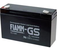 Fiamm PB-6-12 FG11201 Batterie au plomb 6 V 12 Ah plomb (AGM) (l x H x P) 151 x 99 x 50 mm cosses plates 4,8 mm sans entretien, auto-décharge réduite,