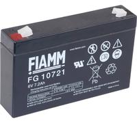 Fiamm PB-6-7,2 FG10721 Batterie au plomb 6 V 7.2 Ah plomb (AGM) (l x H x P) 150 x 100 x 34 mm cosses plates 4,8 mm sans entretien, auto-décharge réduite
