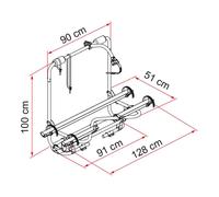 Fiamma Porte-vélos Pour 2 Vélos Caravan Xl A Pro 300