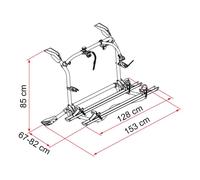 Fiamma Porte-vélos Pour 2 Vélos Vw T6 Pro