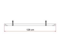 Fiamma Rail QUICK PRO 128 cm pour Carry-Bike – 2 sangles coulissantes