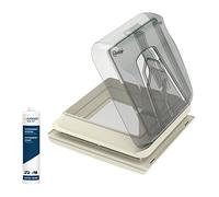 Fiamma Vent 28 x 28 cm Transparent | Chrystal | Lucarne de toit | au choix avec mastic | 28F (1 x Vent 28 + mastic d'étanchéité)