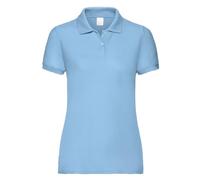 FIANA FASHIONS Polo à manches courtes et col haut de gamme pour femme, bleu ciel, XL