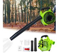 FIANAO Souffleur thermique 26cm³ - moteur 2 temps - 0,6L réservoir - 250 km/h - 380 CFM - entretien facile - VERT