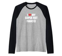 Fiançailles disant « Couple fiancé » J'aime ma fiancée super sexy Manche Raglan