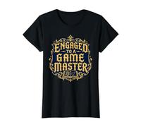 Fiancé à Une fiancée mariée de RPG de Table de maître de Jeu T-Shirt Graphique avec Valeur, Femme, Noir, S
