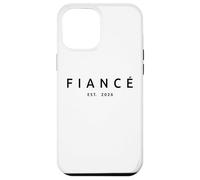 Fiancé Est. 2026, fiançailles fiancées du Futur Mari Coque pour iPhone 12 Pro Max