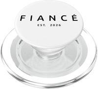 Fiancé Est. 2026, fiançailles fiancées du Futur Mari PopSockets PopGrip pour MagSafe