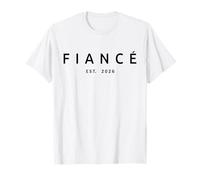 Fiancé Est. 2026, fiançailles fiancées du Futur Mari T-Shirt