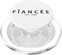 Fiancée Est. 2026, fiançailles, Future épouse fiancée PopSockets PopGrip pour MagSafe