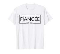Fiancée Est. 2026, fiançailles, Future épouse, fiancée T-Shirt