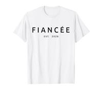 Fiancée Est. 2026 Fiançailles Future épouse, fiancée T-Shirt