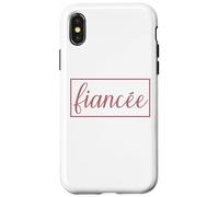 Fiancée Fiancée Engagement pour Son Couple De Femmes Fiancée Coque pour iPhone X/XS