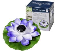 FIAP 3206-2 SOLAR ACTIVE WaterLily Purple Lampe décorative solaire fleur LED LED intégrée violet