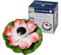FIAP 3206-4 SOLAR ACTIVE WaterLily Red Lampe décorative solaire fleur LED LED intégrée rouge