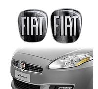 Fiat 14186D-14187B Autocollant 3D Remplacement Logo pour Bravo, Avant et Arrière, Noir