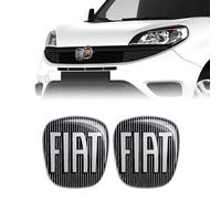 Fiat 14188A-2Pz Autocollant 3D Remplacement Logo pour Doblò, Noir, 2 Pièces Avant et Arrière
