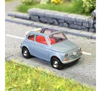 Fiat 500 cabriolet, gris, 1957 - BUSCH 48780 - HO 1/87