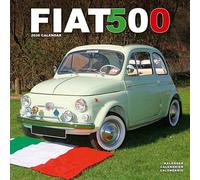 Fiat 500 Calendar 2026 Square Car Wall Calendar - 16 Month