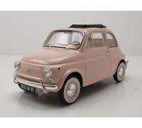 Fiat 500 L 1968 Rose Avec Emballage D'Origine Modèle Réduit 1:18 Norev