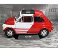 Fiat 500 L Peignoir Di kappa Blanc Rouge 1965 1:18 Echelle Solido 1801408