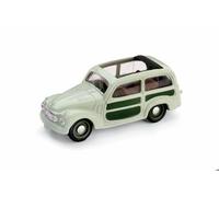 Fiat 500C Belvedere Toit Ouvrant Vert Clair 1951 1:43 Modèle R028-01 BRUMM