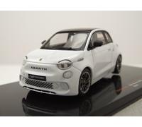 Fiat 500E Abarth 2024 Blanc Modèle Réduit 1:43 Ixo Models