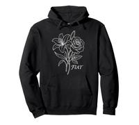 Fiat Botanical Floral Catholique Annonciation Mary Annonciation Sweat à Capuche
