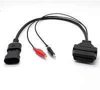 FIAT connecteur de câble 3 broches Adaptateur de diagnostic OBDII OBD2 Plug Alfa Romeo Lancia