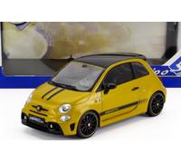Fiat Nuova 500 Abarth 595 2022 jaune met noir 1:18 SOLIDO SL1811306