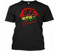 FIATI00P Jamaica One Love Reggae Caribbean Music - Ne Clove T-Shirt Cotton