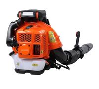 Fiauli Souffleur à feuilles 3200 W 80 cm3 pour sac à dos, souffleur à gaz 6800 tr/min, jusqu'à 900 cfm, éclairage puissant, pour l'entretien de la pelouse, la cour et les déchets de poussière Orange