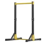 Fiauli Station de traction, 160 à 215 cm, réglable, très portable, pour la salle de sport à domicile, station d'allaitement, avec 11 positions jaunes