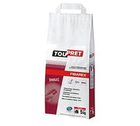 FIBAREX TOUPRET 5kg - Enduit de Rebouchage Extérieur Fibré en Poudre