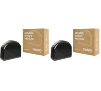 FIBARO Double Smart Module, Z-Wave Plus Commutateur intelligent à contact sec à deux canaux pour deux appareils, FGS-224 (Lot de 2)