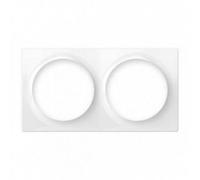 Plaque de finition double pour interrupteur / prise Walli -