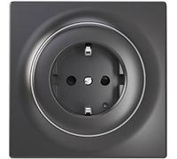 FIBARO - Prise murale Fibaro Walli N Outlet type F (Schuko) Anthracite