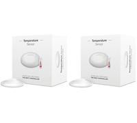 Fibaro Temperature Sensor/Capteur de Température supplémentaire pour Le Heat Controller, FGBRS-001 Blanc (Lot de 2)