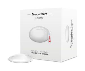 Fibaro Temperature Sensor/Capteur de Température supplémentaire pour le Heat Controller, FGBRS-001 Blanc