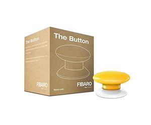 FIBARO The Button Yellow/Contrôleur de Scènes Z-Wave +, Jaune, FGPB-101-4