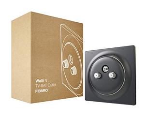 FIBARO Walli N FGWTFEU-021-8 Prise d'antenne TV SAT Anthracite