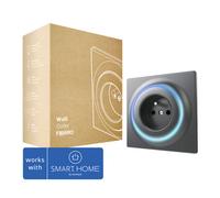 Fibaro Walli Outlet Type E avec fonction d'amplificateur pour la commande d'appareils électriques anthracite - compatible avec SMART HOME by hornbach