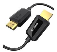 FIBBR 8K HDMI Câble Optique 10M, 48Gbps Ultra HD HDMI 2.1 Câble Haute Vitesse 8K@60Hz Supporte eARC 3D HDR10 HDCP 2.2 & 2.3 Dolby Vision - Compatible avec PS5/4/3 Lecteur Blu Ray Xbox PC TV (10M)