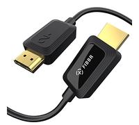 FIBBR Câble HDMI 8K Optique 7.5M Ultra HD Cordon HDMI 2.1 48Gbps 8K@60Hz Haute vitesse Supporte eARC 3D HDR10 HDCP 2.2 & 2.3 Dolby Vision - Compatible avec PS5/4/3 Lecteur Blu Ray Xbox PC TV