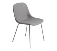 Fiber - Chaise capitonné avec cadre tubulaire WxHxD 49,5x77x53cm