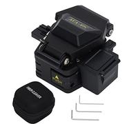 Fiber Cleaver Tool Kit, Fiber Optic Cutter for Hot and Cold Splicing, Automatic Blade Return with Waste Box, Aluminum Alloy Body, 0.8° Precision Cut for 125μm Fiber