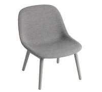Fiber Lounge Chair Wood Base Chaise Muuto - 5710562255101