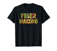Fiber Maxxing Healthy Food Fruit Veggie Funny Fiber Maxxing T-Shirt